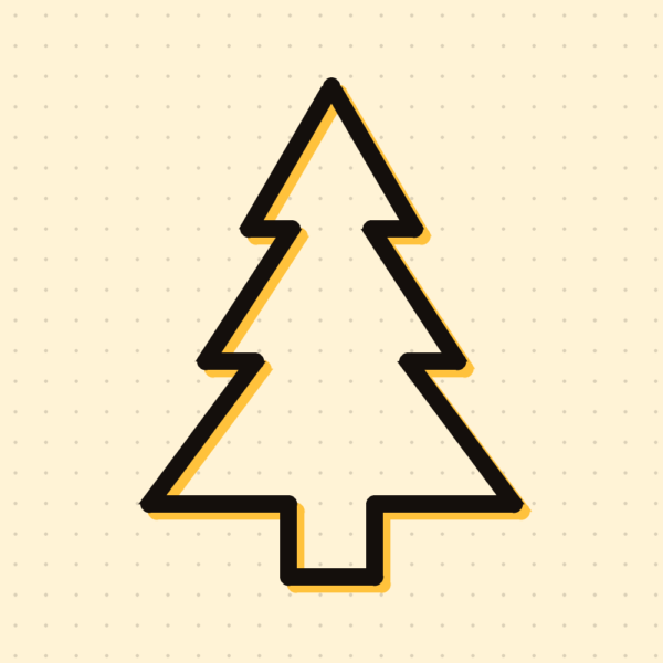 Ausstecher Tannenbaum „Waldrand“